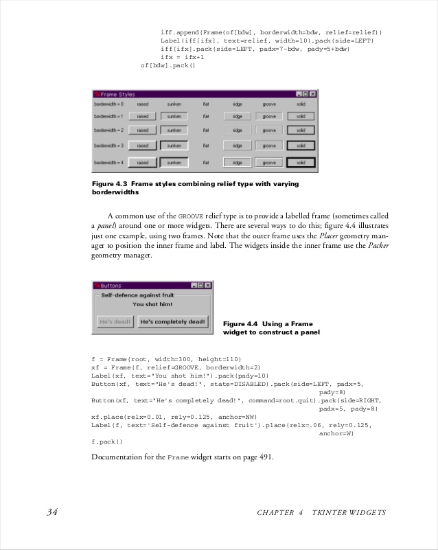 tkinter tutorial python pdf